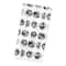 Moon Phases Pattern 10" x 10" Cotton Twill Napkin